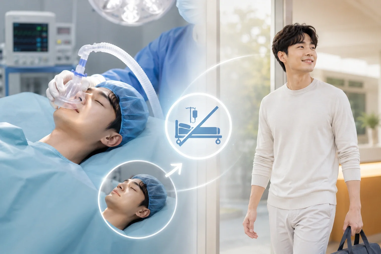 입원 없이 수면 마취
